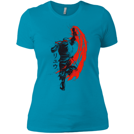 T-Shirts Turquoise / X-Small Traditional Fighter Women's Premium T-Shirt
