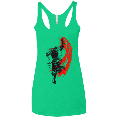 T-Shirts Envy / X-Small Traditional Fighter Women's Triblend Racerback Tank