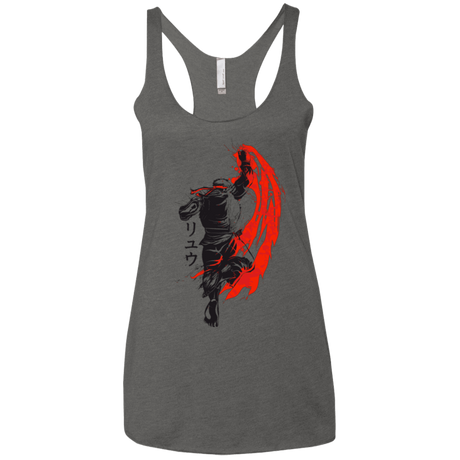 T-Shirts Premium Heather / X-Small Traditional Fighter Women's Triblend Racerback Tank
