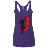 T-Shirts Purple / X-Small Traditional Fighter Women's Triblend Racerback Tank