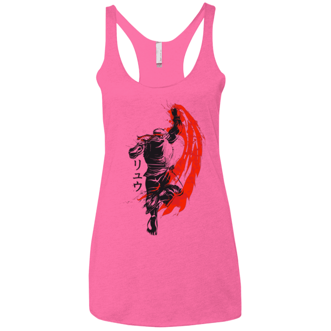 T-Shirts Vintage Pink / X-Small Traditional Fighter Women's Triblend Racerback Tank
