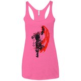 T-Shirts Vintage Pink / X-Small Traditional Fighter Women's Triblend Racerback Tank