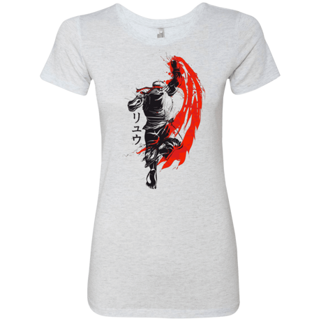 T-Shirts Heather White / Small Traditional Fighter Women's Triblend T-Shirt
