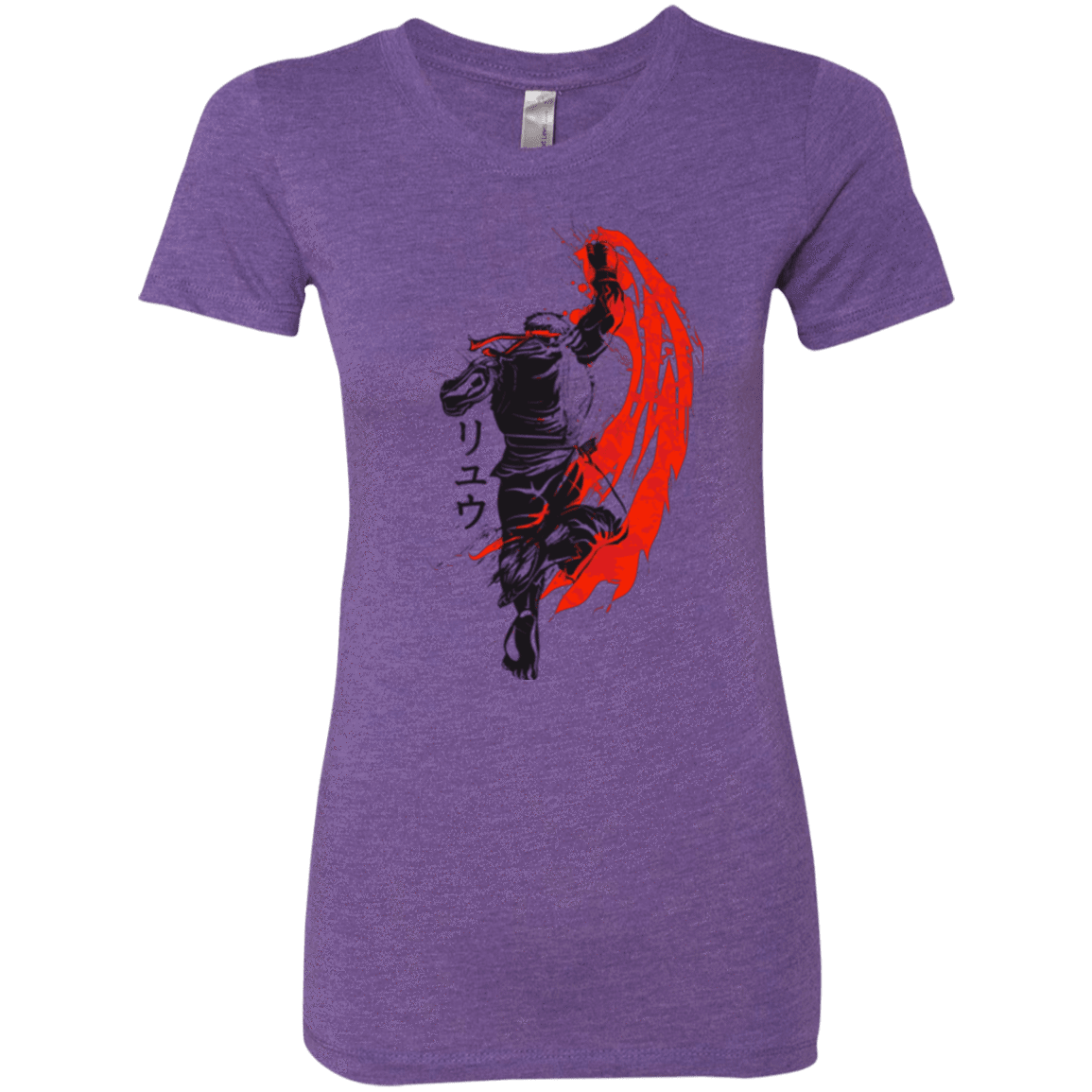 T-Shirts Purple Rush / Small Traditional Fighter Women's Triblend T-Shirt