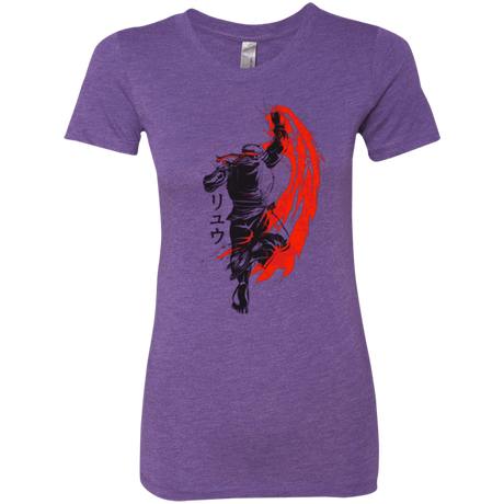 T-Shirts Purple Rush / Small Traditional Fighter Women's Triblend T-Shirt
