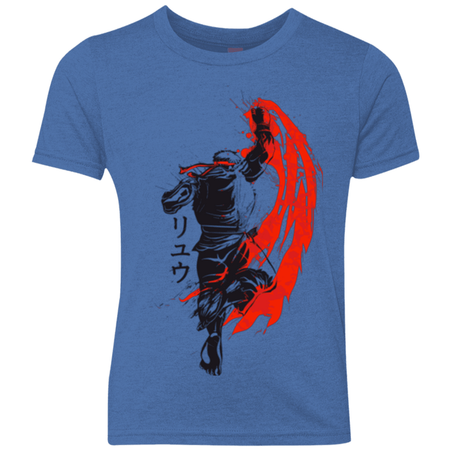 T-Shirts Vintage Royal / YXS Traditional Fighter Youth Triblend T-Shirt