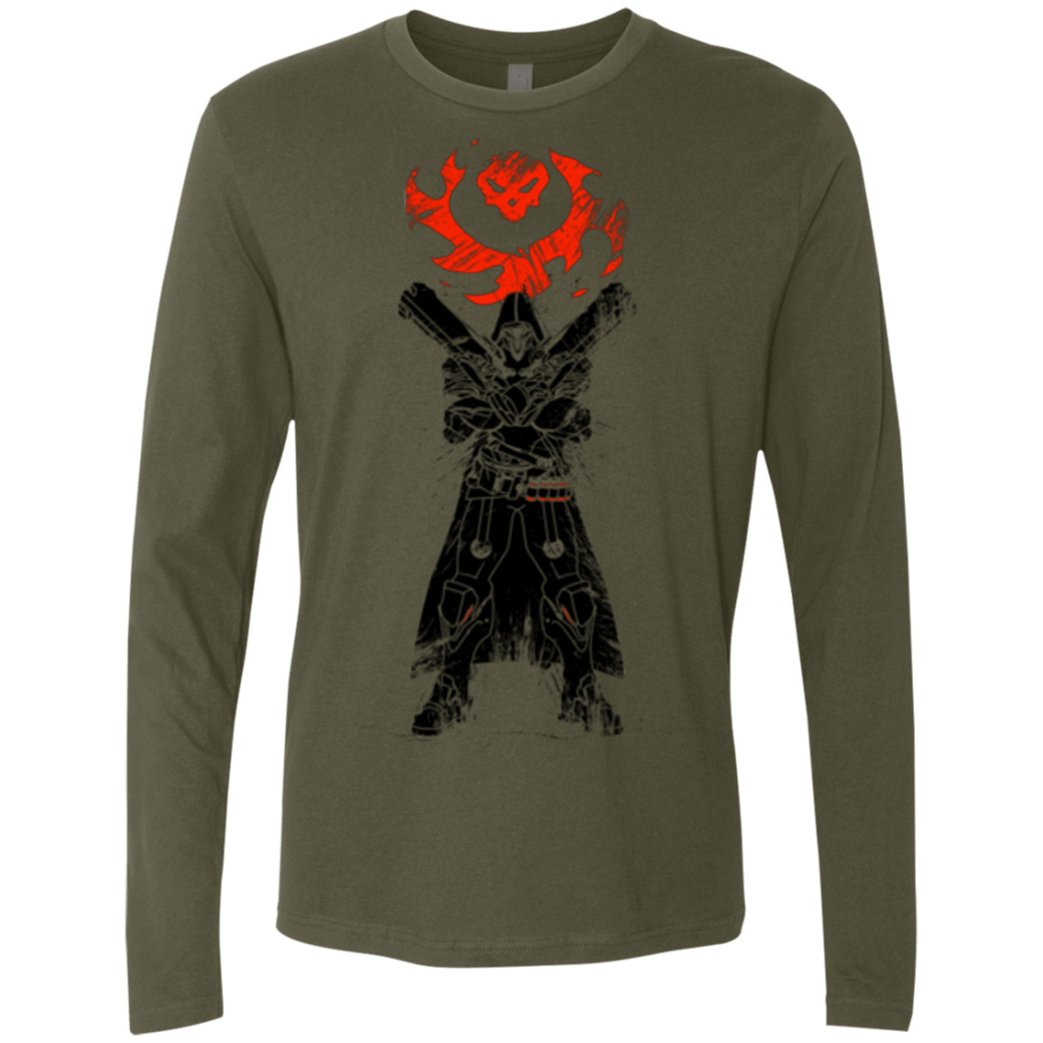 T-Shirts Military Green / Small TRADITIONAL REAPER Men's Premium Long Sleeve