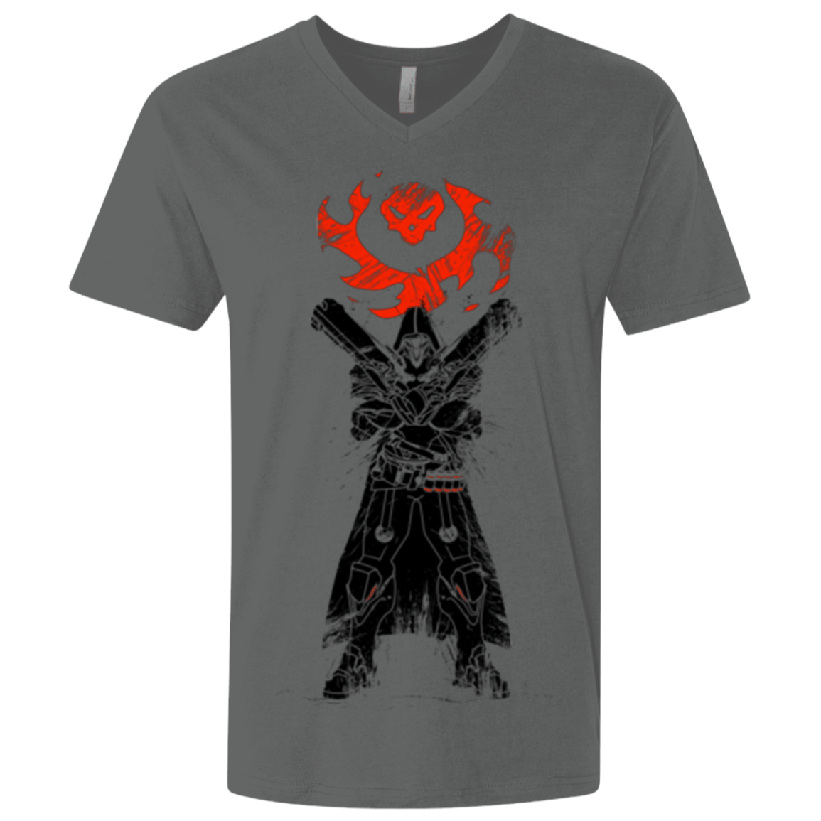 T-Shirts Heavy Metal / X-Small TRADITIONAL REAPER Men's Premium V-Neck