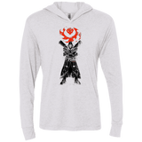 T-Shirts Heather White / X-Small TRADITIONAL REAPER Triblend Long Sleeve Hoodie Tee