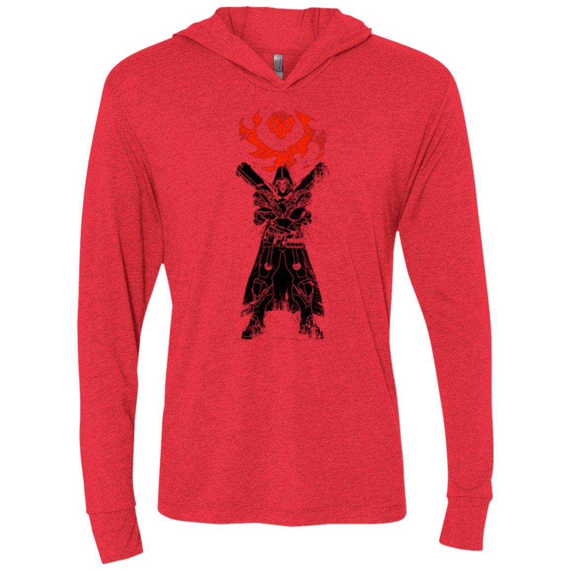 T-Shirts Vintage Red / X-Small TRADITIONAL REAPER Triblend Long Sleeve Hoodie Tee