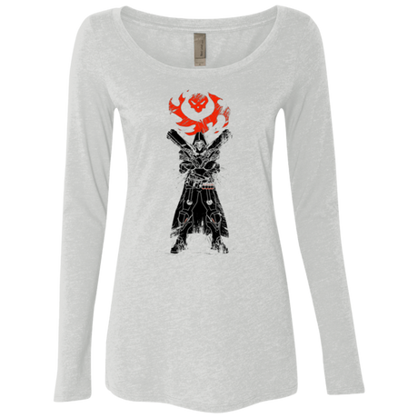 T-Shirts Heather White / Small TRADITIONAL REAPER Women's Triblend Long Sleeve Shirt