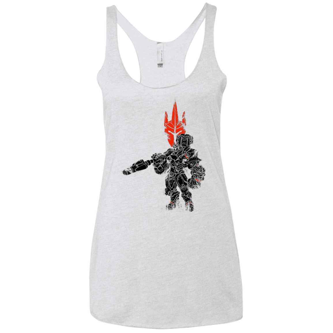 T-Shirts Heather White / X-Small TRADITIONAL REINHARDT Women's Triblend Racerback Tank