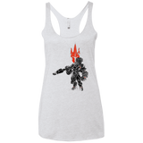 T-Shirts Heather White / X-Small TRADITIONAL REINHARDT Women's Triblend Racerback Tank