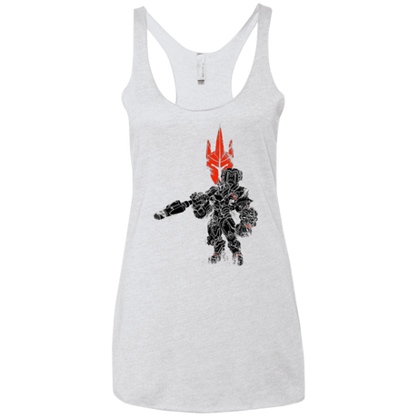 T-Shirts Heather White / X-Small TRADITIONAL REINHARDT Women's Triblend Racerback Tank