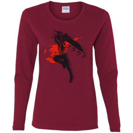 T-Shirts Cardinal / S Traditional Soldier Women's Long Sleeve T-Shirt