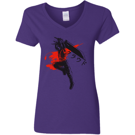 T-Shirts Purple / S Traditional Soldier Women's V-Neck T-Shirt