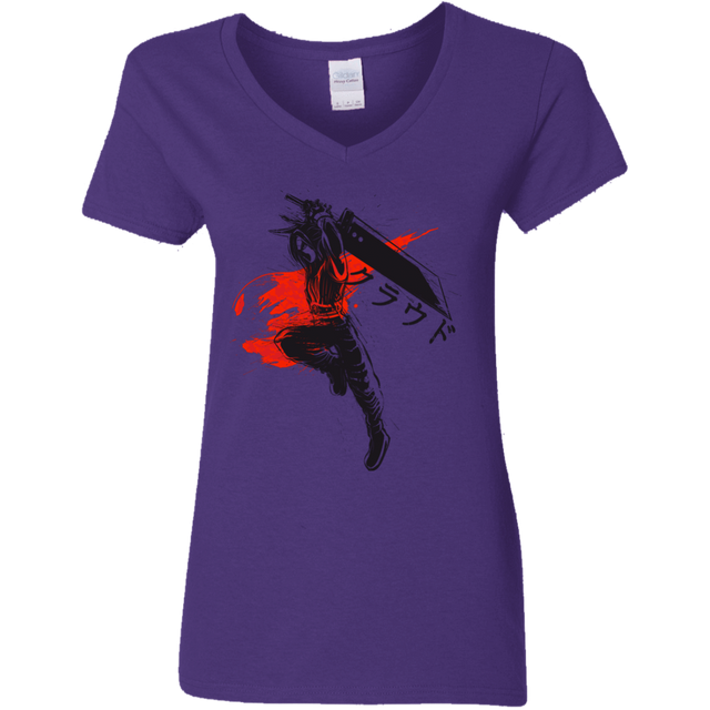 T-Shirts Purple / S Traditional Soldier Women's V-Neck T-Shirt