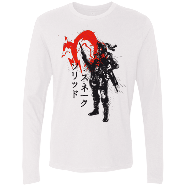 T-Shirts White / Small Traditional Solid Men's Premium Long Sleeve