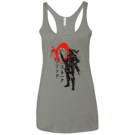 T-Shirts Venetian Grey / X-Small Traditional Solid Women's Triblend Racerback Tank