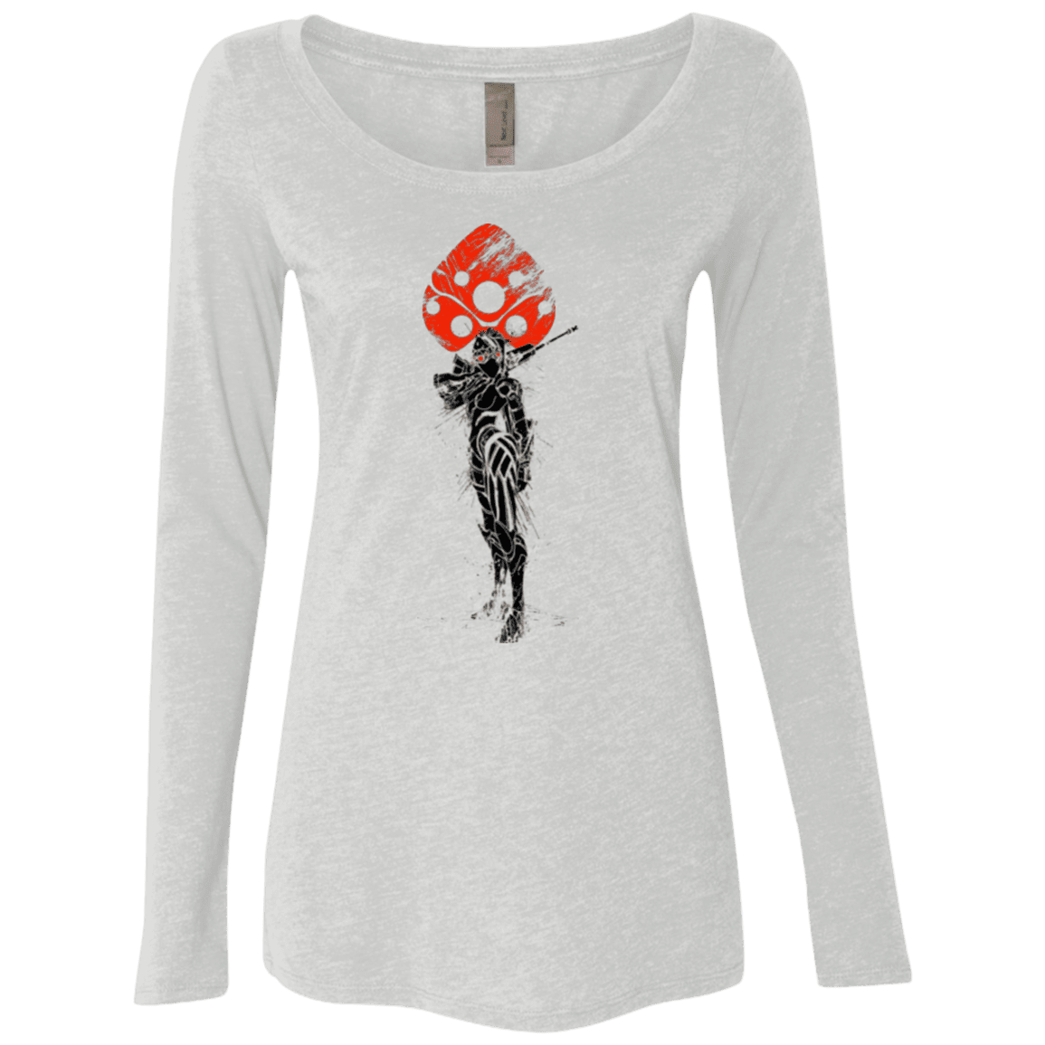 T-Shirts Heather White / Small TRADITIONAL WIDOW MAKER Women's Triblend Long Sleeve Shirt