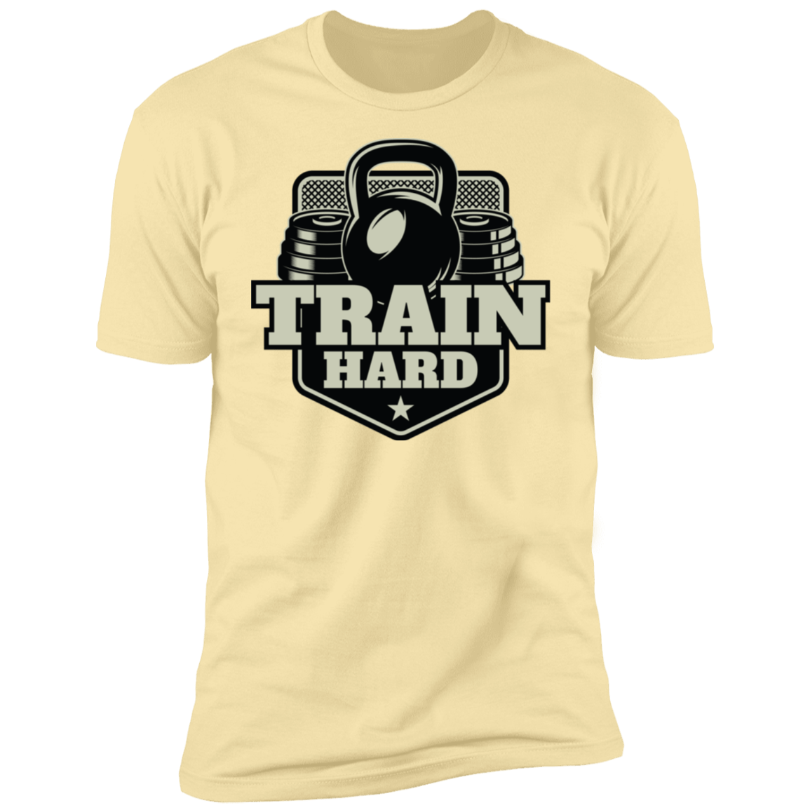 T-Shirts Banana Cream / S Train Hard Men's Premium T-Shirt