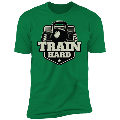 T-Shirts Kelly Green / S Train Hard Men's Premium T-Shirt