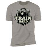 T-Shirts Light Grey / S Train Hard Men's Premium T-Shirt