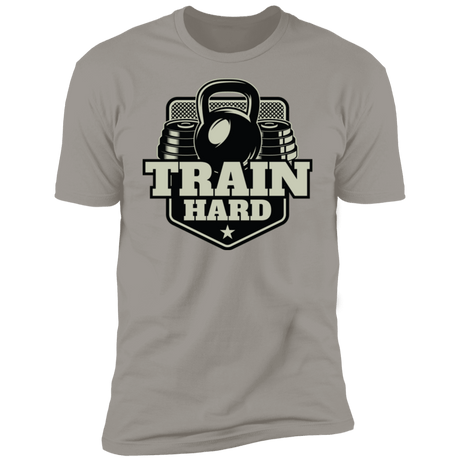 T-Shirts Light Grey / S Train Hard Men's Premium T-Shirt