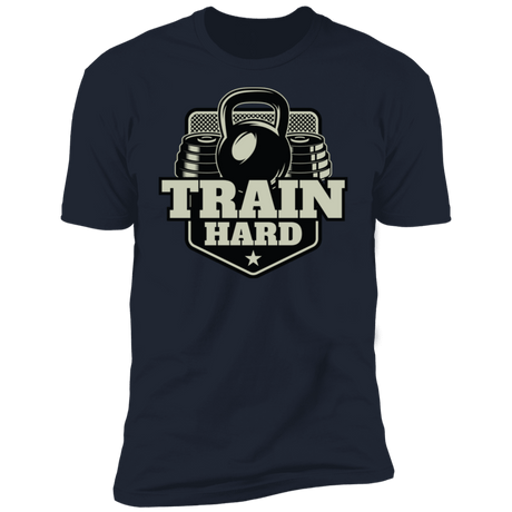 T-Shirts Midnight Navy / S Train Hard Men's Premium T-Shirt