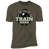 T-Shirts Military Green / S Train Hard Men's Premium T-Shirt