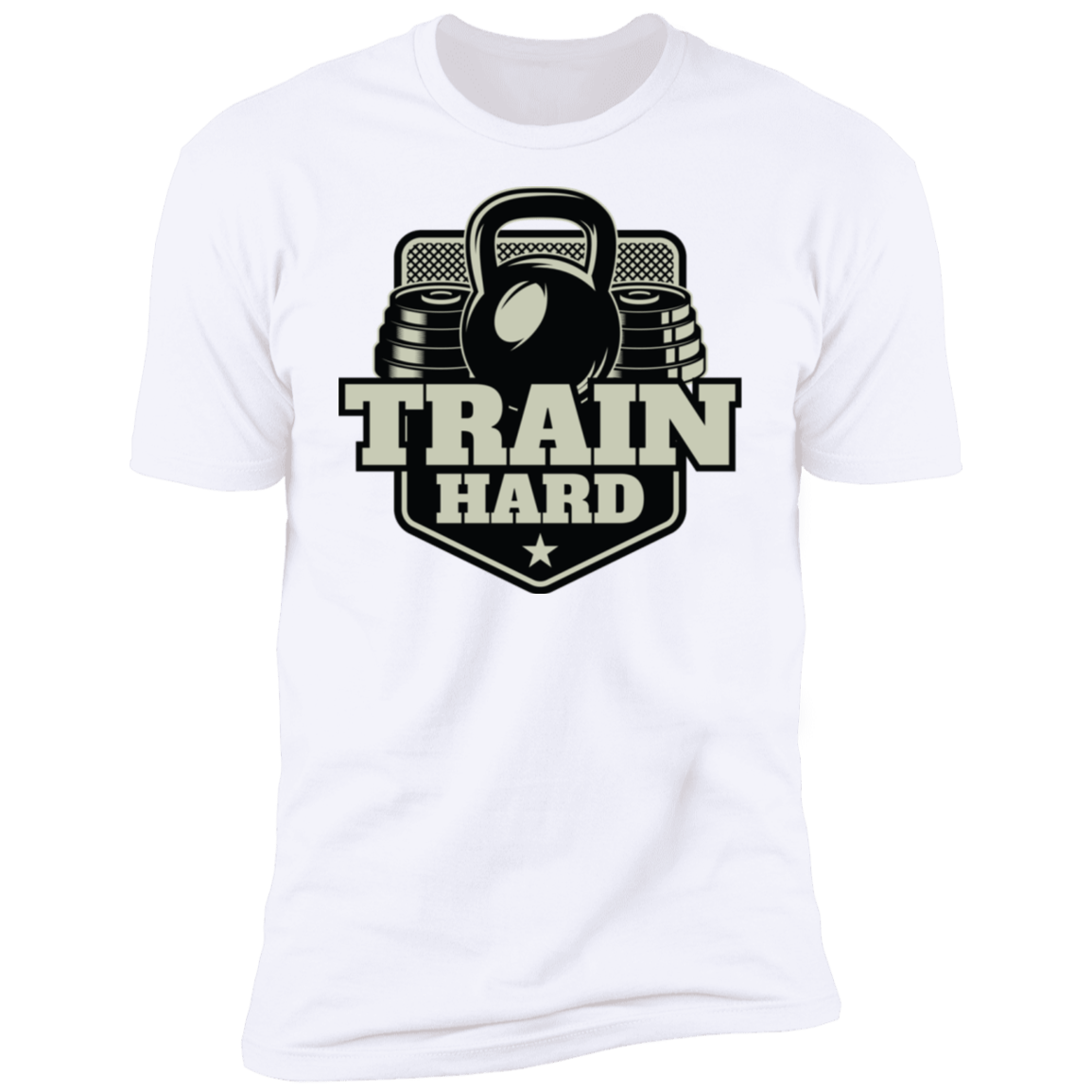 T-Shirts White / S Train Hard Men's Premium T-Shirt