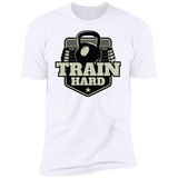 T-Shirts White / S Train Hard Men's Premium T-Shirt
