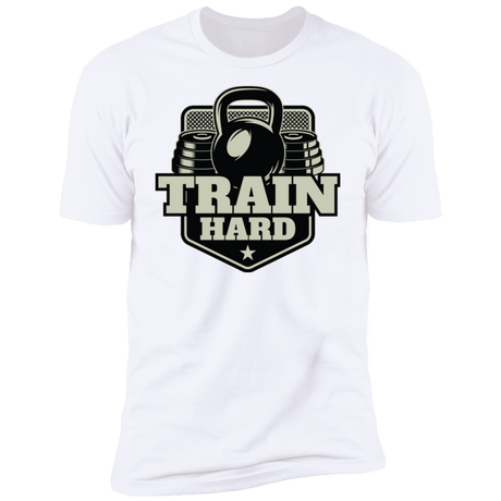 T-Shirts White / S Train Hard Men's Premium T-Shirt