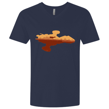 T-Shirts Midnight Navy / X-Small Train job Men's Premium V-Neck