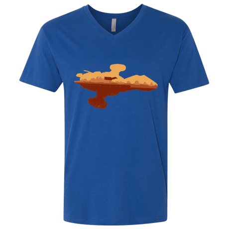 T-Shirts Royal / X-Small Train job Men's Premium V-Neck