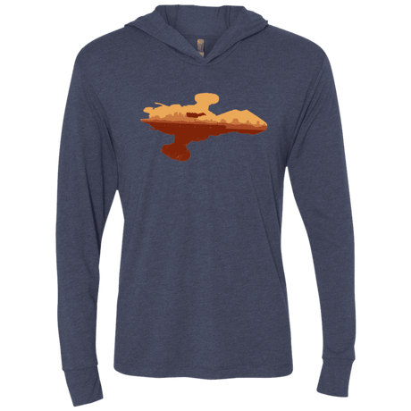 T-Shirts Vintage Navy / X-Small Train job Triblend Long Sleeve Hoodie Tee