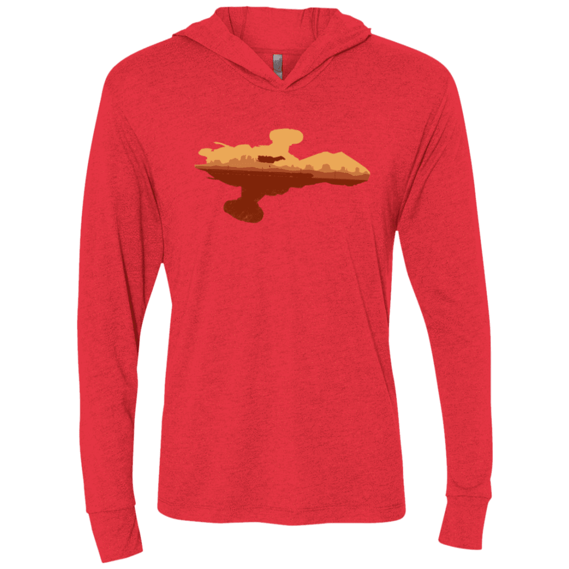 T-Shirts Vintage Red / X-Small Train job Triblend Long Sleeve Hoodie Tee