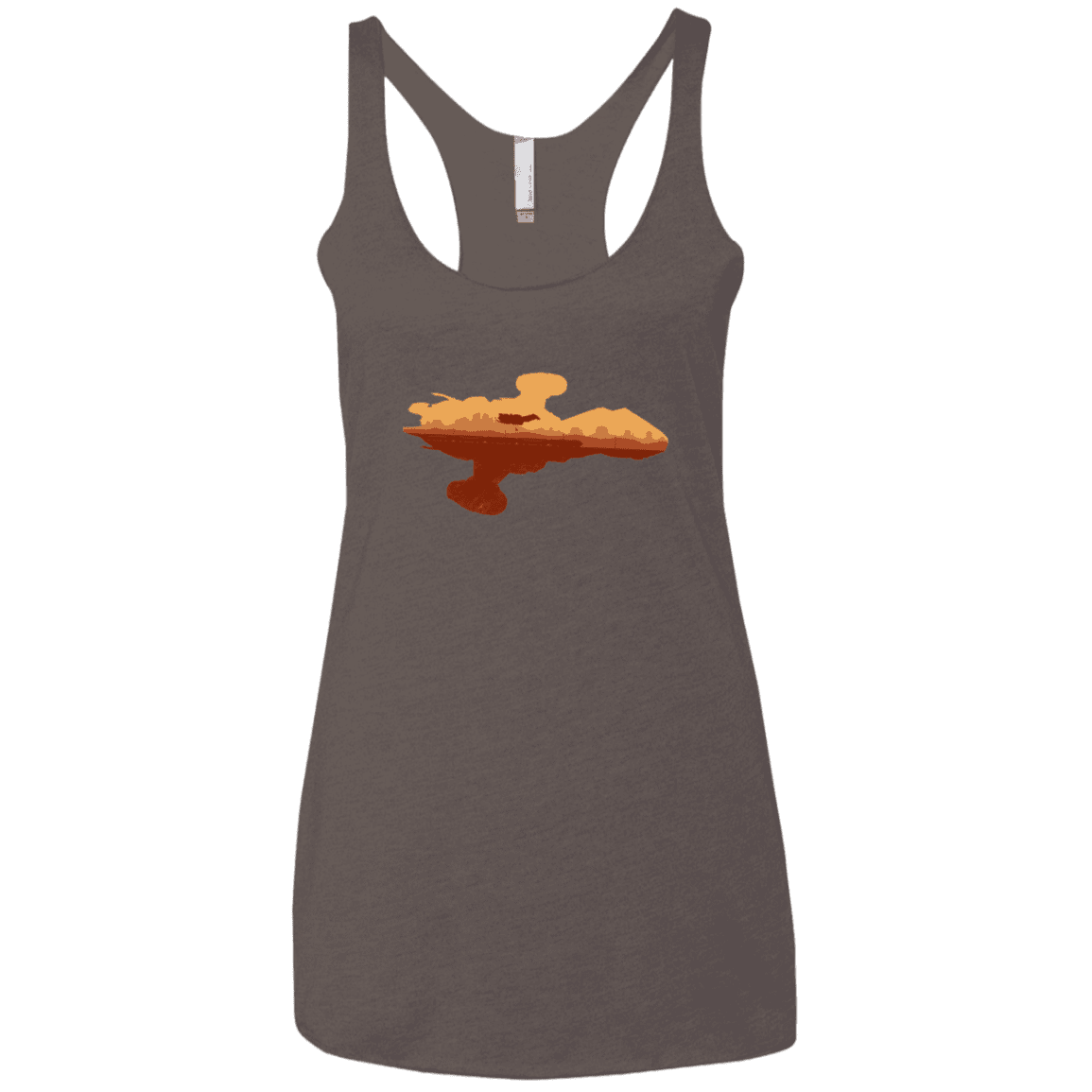 T-Shirts Macchiato / X-Small Train job Women's Triblend Racerback Tank