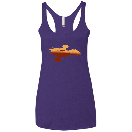 T-Shirts Purple / X-Small Train job Women's Triblend Racerback Tank