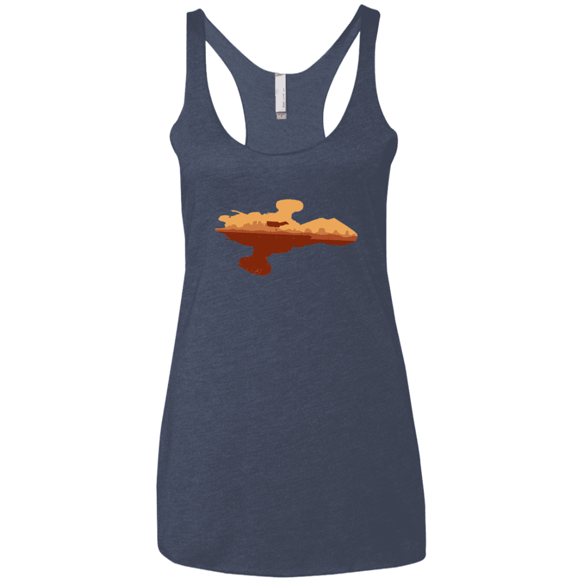 T-Shirts Vintage Navy / X-Small Train job Women's Triblend Racerback Tank