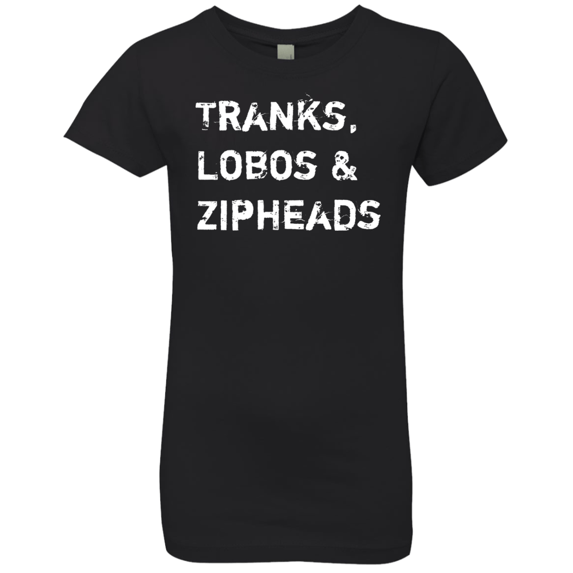 T-Shirts Black / YXS Tranks Lobos Zipheads Girls Premium T-Shirt