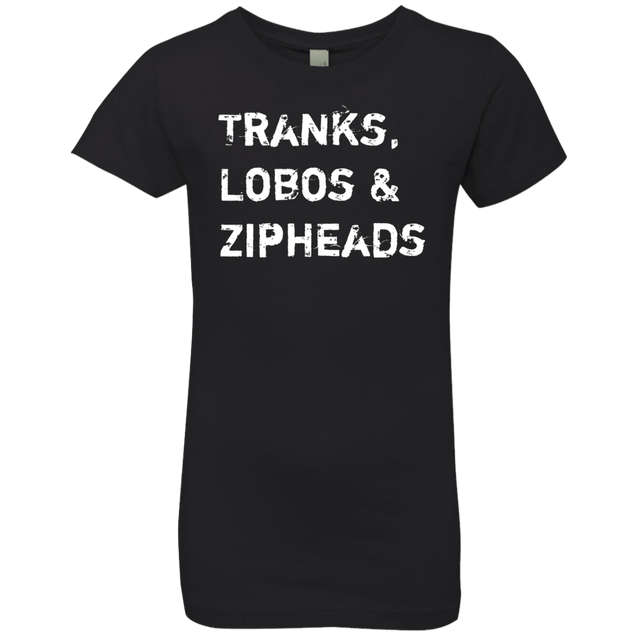 T-Shirts Black / YXS Tranks Lobos Zipheads Girls Premium T-Shirt
