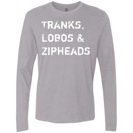 T-Shirts Heather Grey / Small Tranks Lobos Zipheads Men's Premium Long Sleeve