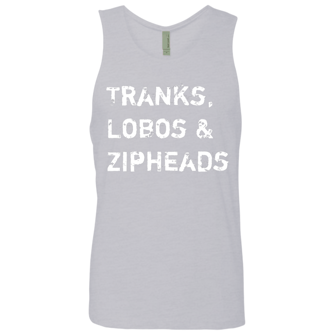 T-Shirts Heather Grey / Small Tranks Lobos Zipheads Men's Premium Tank Top