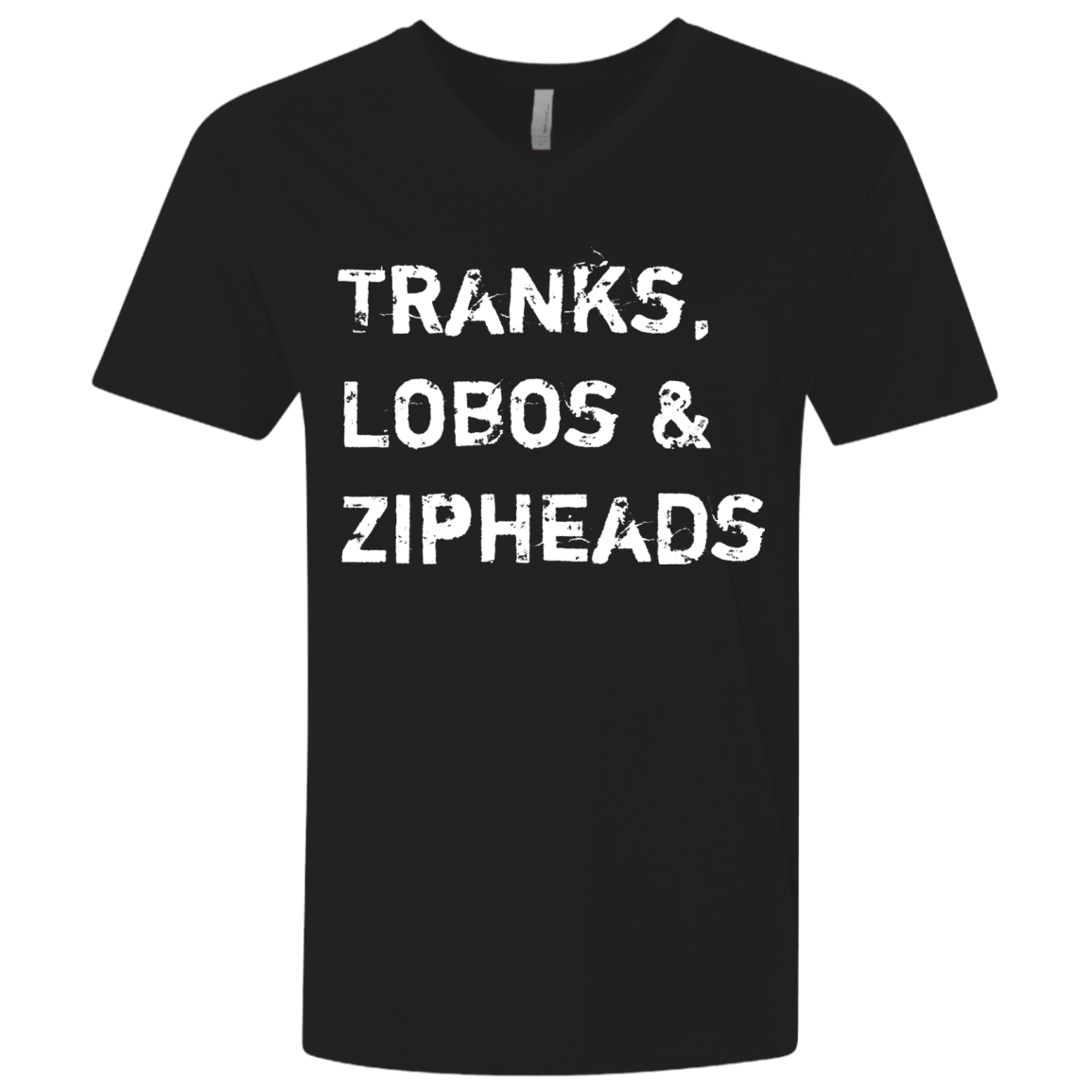 T-Shirts Black / X-Small Tranks Lobos Zipheads Men's Premium V-Neck