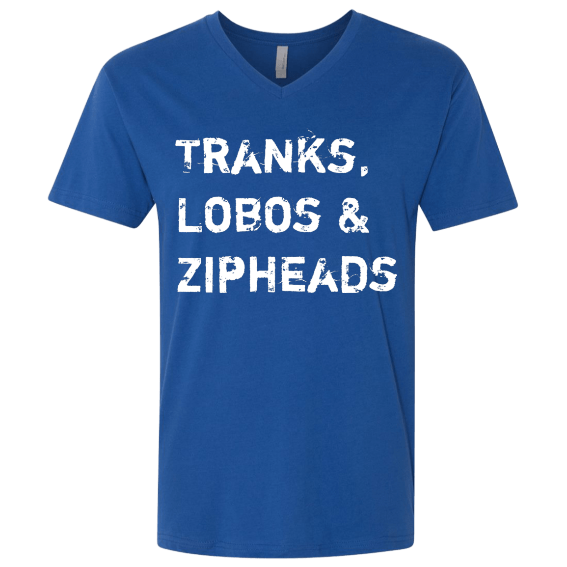 T-Shirts Royal / X-Small Tranks Lobos Zipheads Men's Premium V-Neck