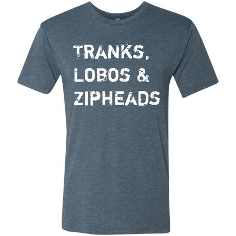 T-Shirts Indigo / Small Tranks Lobos Zipheads Men's Triblend T-Shirt