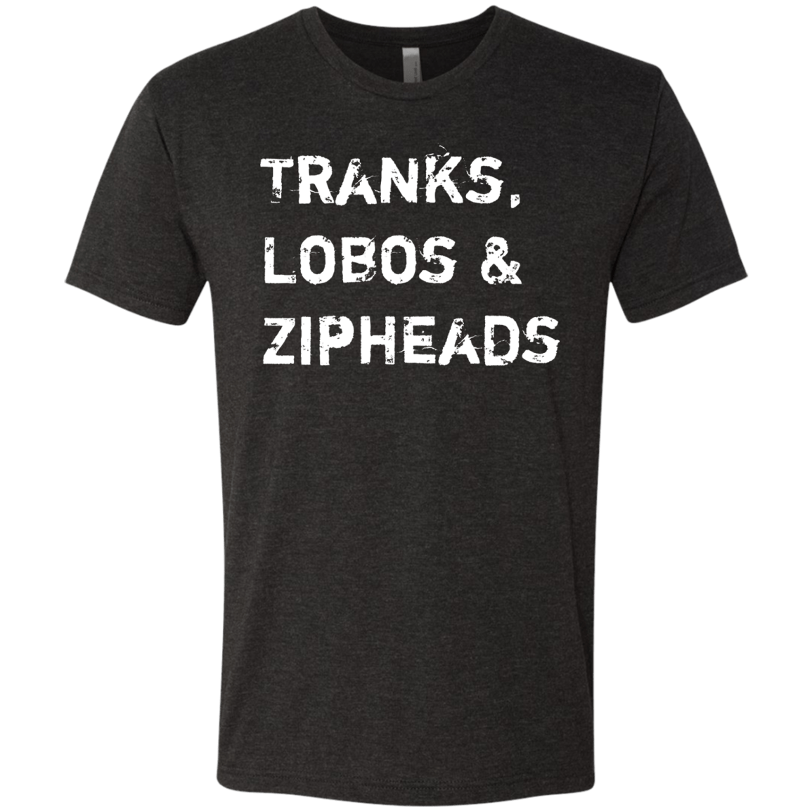 T-Shirts Vintage Black / Small Tranks Lobos Zipheads Men's Triblend T-Shirt