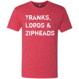 T-Shirts Vintage Red / Small Tranks Lobos Zipheads Men's Triblend T-Shirt