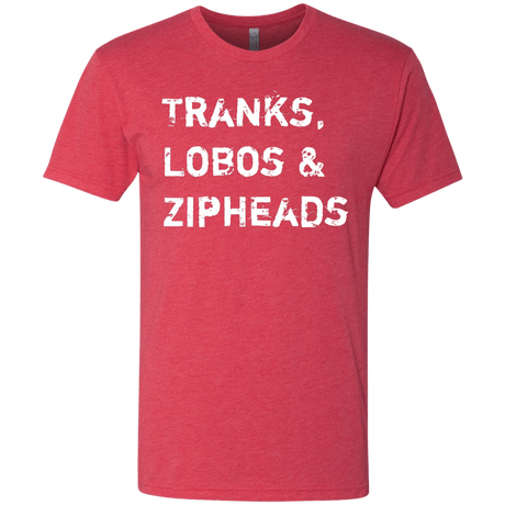 T-Shirts Vintage Red / Small Tranks Lobos Zipheads Men's Triblend T-Shirt